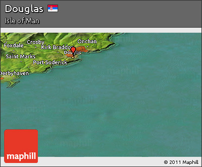 Satellite Panoramic Map of Douglas