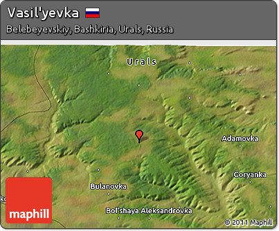 Satellite 3D Map of Vasil'yevka