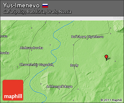 Political 3D Map of Yus-Imenevo