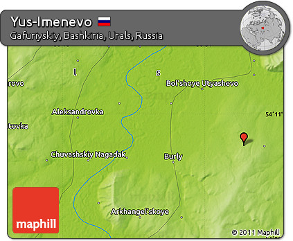 Physical Map of Yus-Imenevo