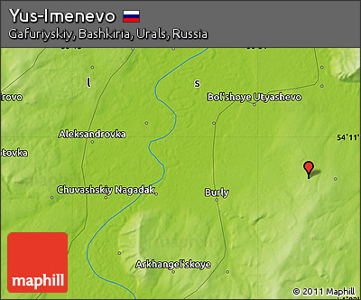 Physical Map of Yus-Imenevo