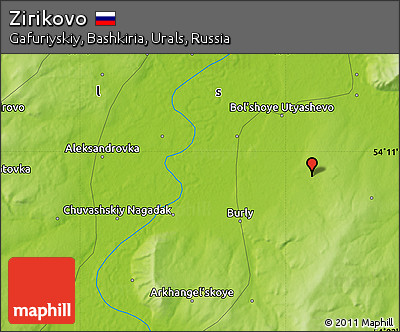 Physical Map of Zirikovo