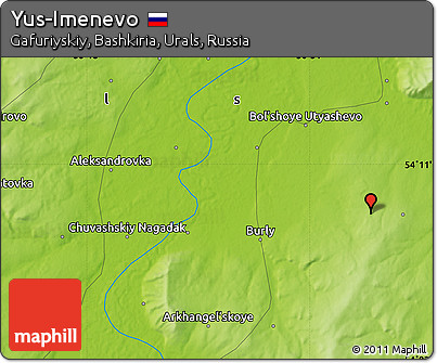 Physical Map of Yus-Imenevo