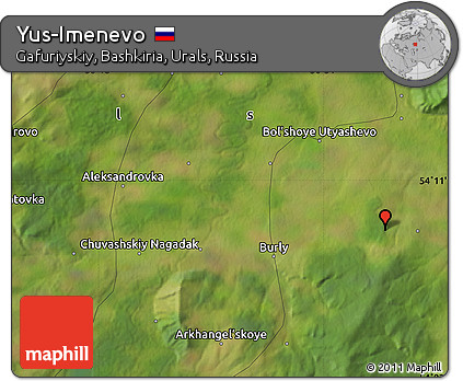 Satellite Map of Yus-Imenevo