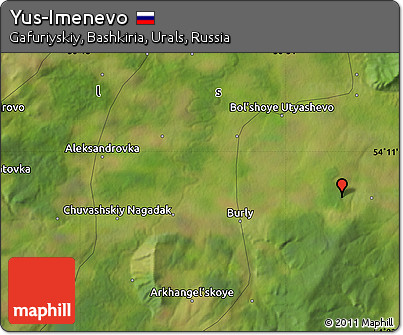 Satellite Map of Yus-Imenevo