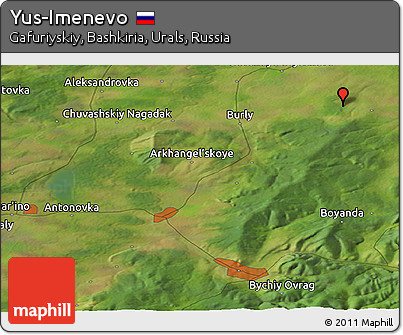 Satellite Panoramic Map of Yus-Imenevo