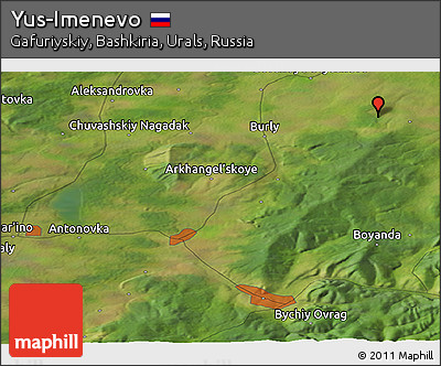 Satellite Panoramic Map of Yus-Imenevo