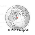 Outline Map of the Area around 54° 3' 9" N, 56° 1' 29" W, rectangular outline