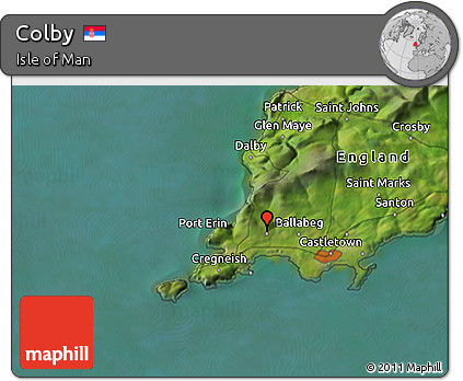 Satellite 3D Map of Colby