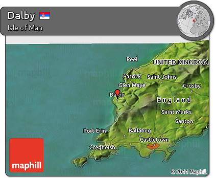 Satellite 3D Map of Dalby
