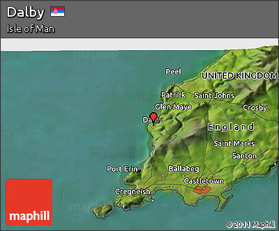 Satellite 3D Map of Dalby