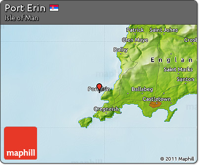 Physical Map of Port Erin