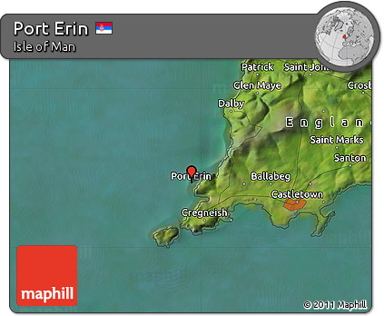Satellite Map of Port Erin