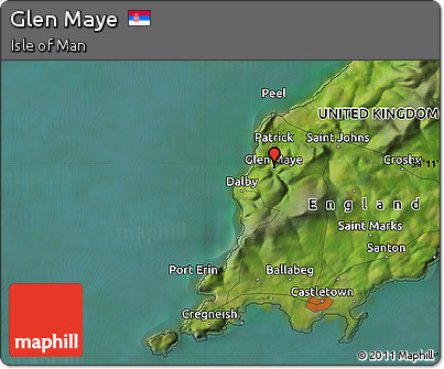Satellite Map of Glen Maye