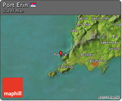 Satellite Map of Port Erin