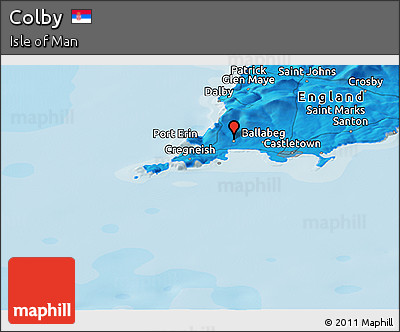 Political Panoramic Map of Colby