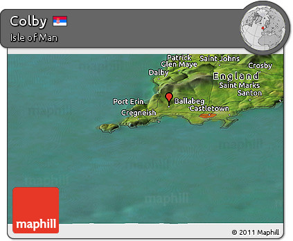 Satellite Panoramic Map of Colby