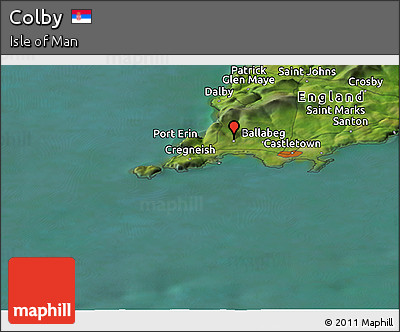 Satellite Panoramic Map of Colby