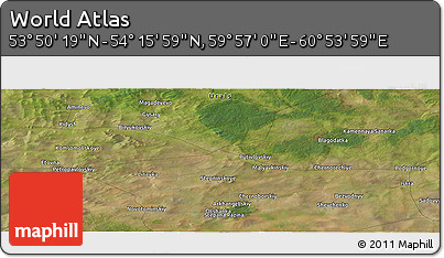 Satellite Panoramic Map of the Area around 54° 3' 9" N, 60° 25' 29" E