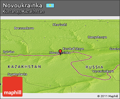 Physical Panoramic Map of Novoukrainka