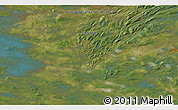 Satellite 3D Map of the area around 54° 3' 9" N, 62° 49' 30" W
