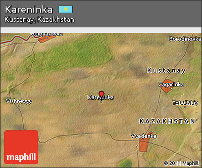 Satellite 3D Map of Kareninka