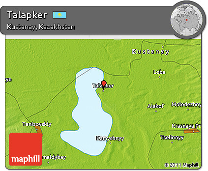 Physical 3D Map of Talapker