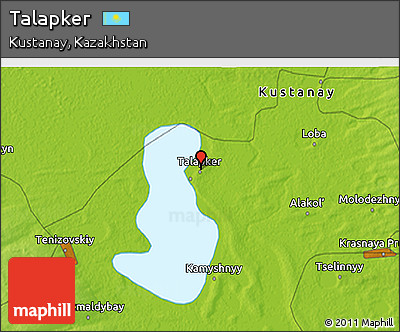 Physical 3D Map of Talapker