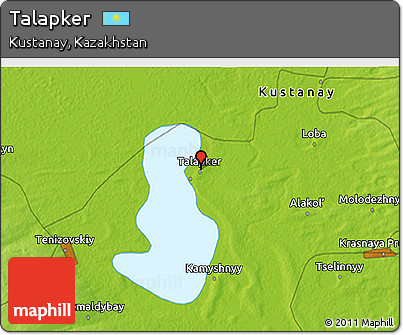 Physical 3D Map of Talapker