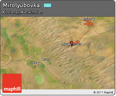 Satellite 3D Map of Mirolyubovka
