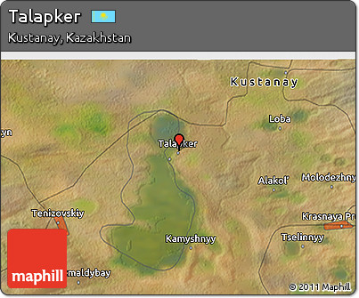 Satellite 3D Map of Talapker