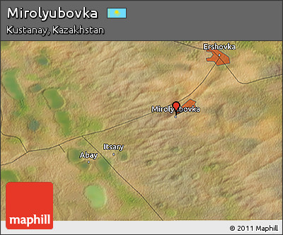 Satellite 3D Map of Mirolyubovka