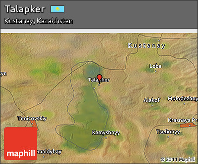 Satellite 3D Map of Talapker