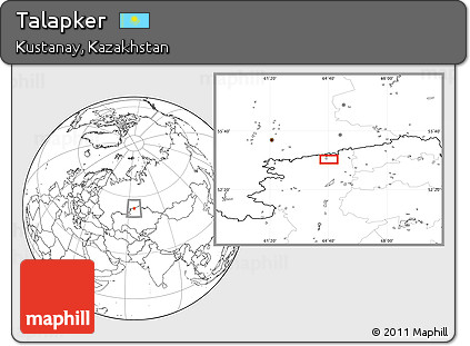 Blank Location Map of Talapker