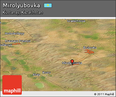 Satellite Panoramic Map of Mirolyubovka