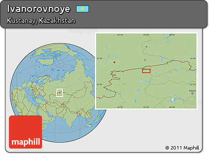Savanna Style Location Map of Ivanorovnoye
