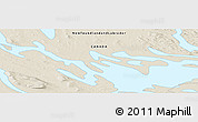 Shaded Relief Panoramic Map of the area around 54° 3' 9" N, 65° 22' 30" W