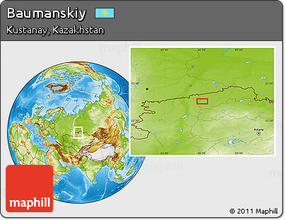 Physical Location Map of Baumanskiy