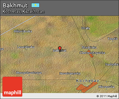 Satellite 3D Map of Bakhmut