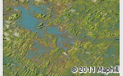 Satellite Map of the area around 54° 3' 9" N, 69° 37' 30" W