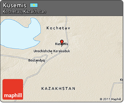 Shaded Relief 3D Map of Kusemis