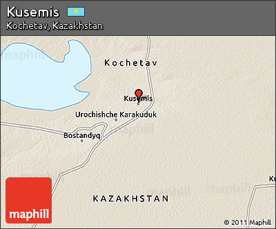 Shaded Relief 3D Map of Kusemis