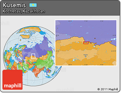 Political Location Map of Kusemis