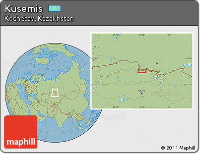 Savanna Style Location Map of Kusemis