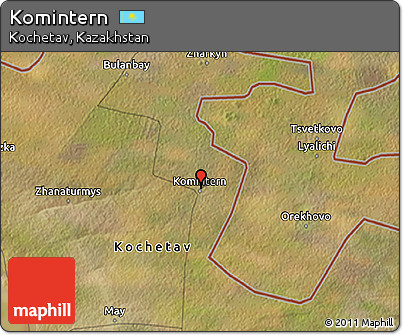 Satellite 3D Map of Komintern