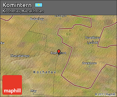 Satellite 3D Map of Komintern