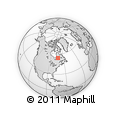 Outline Map of the Area around 54° 3' 9" N, 73° 1' 30" W, rectangular outline