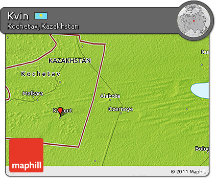 Physical 3D Map of Kvin