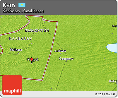Physical 3D Map of Kvin