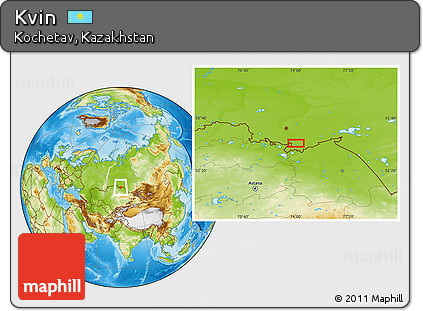 Physical Location Map of Kvin